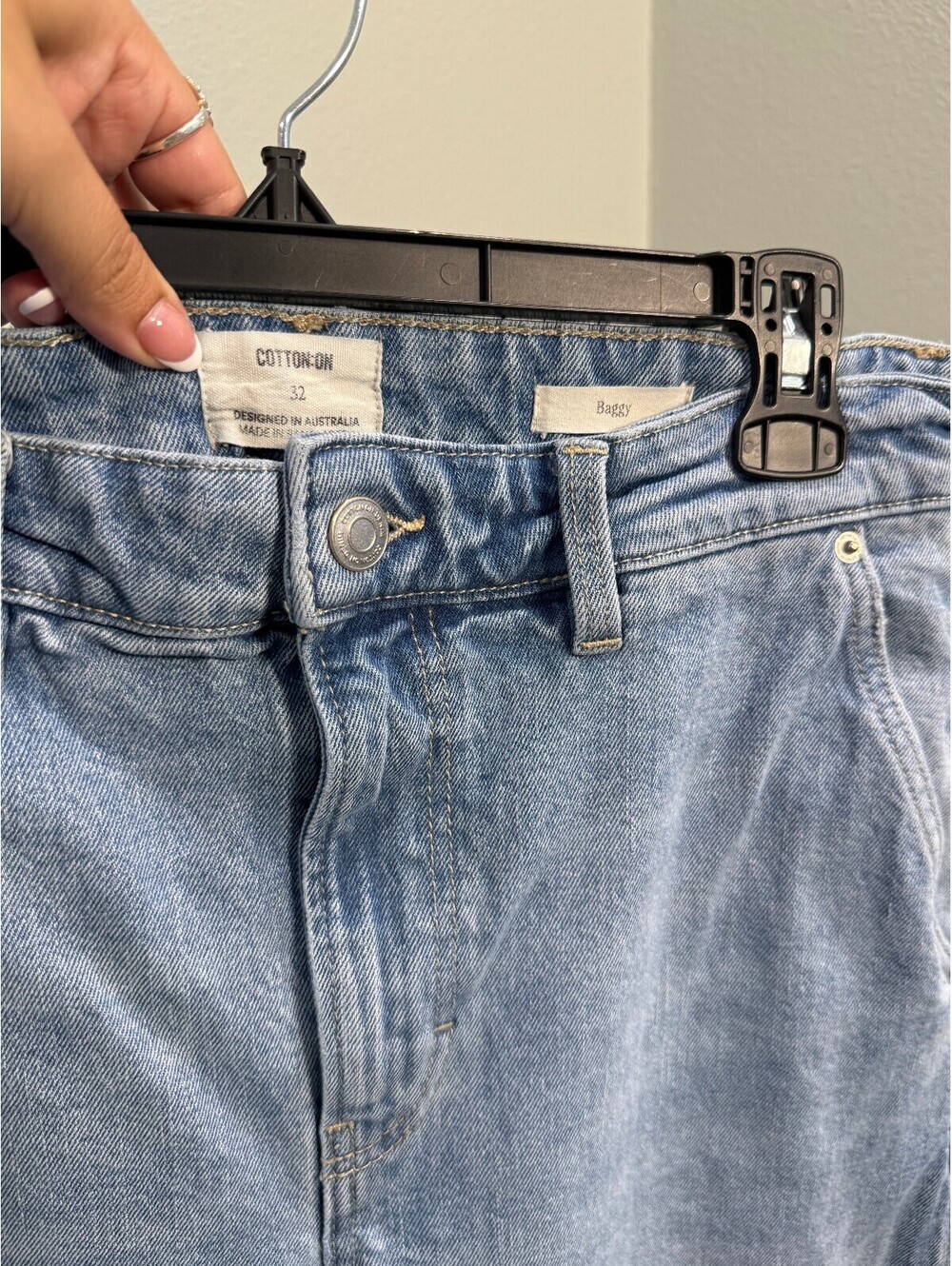 Cotton On The Baggy Style Medium Wash Wide Leg Denim Jean - Women's 32 - Picture 4 of 7